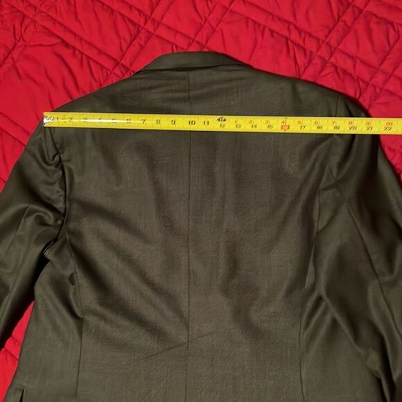 Men’s sports coat, dark gray, custom tailored, sleeves 25/length 33 - Picture 5 of 8